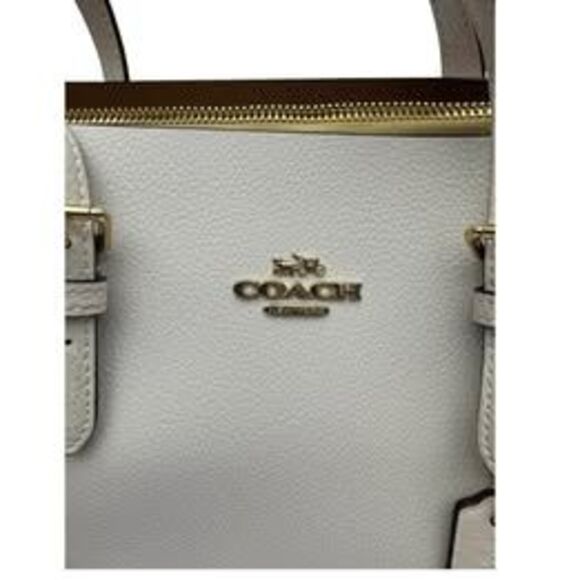 Coach Women’s Beige Leather Tote Bag w/ Matching Wallet Pre-Owned - Picture 10 of 10